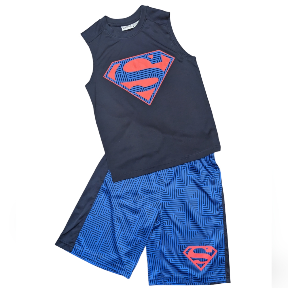 DC Comics Superman Matching Short Set Size Boys M (8)